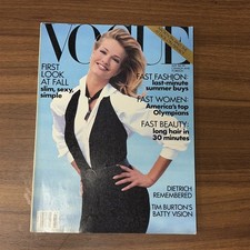 Vintage July 1992 Vogue Magazine Karen Mulder In Package picture