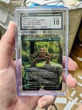 MTG RARE FOIL BORDERLESS Unnatural Growth CGC GRADE 10 picture