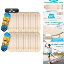 Meooeck 12 Pack Blank Skateboard Decks 17 x 5 Inch 7 Ply picture