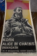 Rare Korn Alice In Chains Underoath Nashville 2019 Event Poster Limited 20 X 10 picture