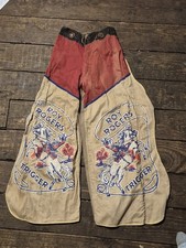 Rare Vintage 1950's Roy Rogers And Trigger Kids Cowboy Western Chaps picture