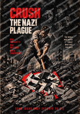 Crush The Nazi Plague Anti-Nazi 13x19 Original Art Print COA-Limited to 30 picture