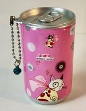 CUTE PINK CAT WET WIPES CANISTER KAWAII NOVELTY DISPENSER Y2K CAT COLLECTIBLE picture