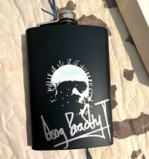 HELLRAISER  DOUG BRADLEY AUTOGRAPHED SIGNED PINHEAD Flask  picture