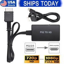 PS2 to HD Video Converter Adapter HD 1080P for PlayStation 1/2/3 HDTV Monitor picture
