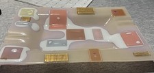 authentic 1960s Pink Frances and Michael Higgins American Modernist Layered Glas picture