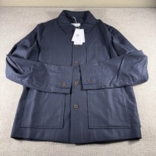 BOGNER Men's Micro Indoor Jacket Performance Wool EU 48 US Medium Navy Blue $795 picture