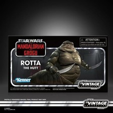 In Hand 2026 Star Wars Vintage Mandalorian & Grogu ROTTA THE HUTT Deluxe Figure picture