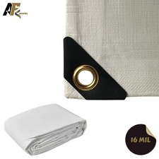 White Ultra Heavy Duty Poly Tarp | Industrial Grade 16 Mil Tarp picture