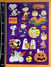 Charles M. Schulz Peanuts Characters Snoopy Halloween Sticker Sheet picture