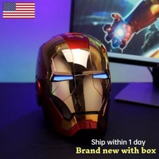 New Iron Man Gold MK5 Helmet Electronic Voice Activated Open&Close Mask Autoking picture