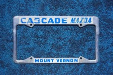 MOUNT VERNON Washington License Plate DEALER FRAME - CASCADE MAZDA picture