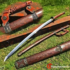 98 Type Military Saber Rosewood Sharp Japanese Samurai Katana Sword 1095 Steel picture