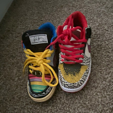 Nike Dunk Unisex Low Top Lace-Up Athletic Sneakers Multicolor 100% Cotton picture