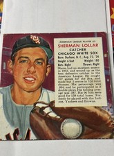 1954 Red Man Tobacco All-Star Team - American League l- Sherm Lollar #5 Cut Tab picture