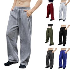  Men's Wide Leg Sweatpants, European and American Men's and Women's Sweatpants picture