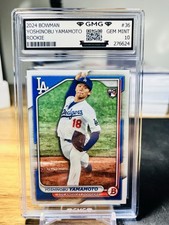 2024 Bowman Yoshinobu Yamamoto Rookie GMG Graded 10 Gem Mint RC Dodgers #36 picture