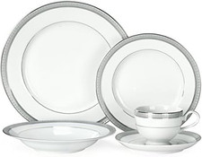 Platinum Crown 40-Piece Dinnerware Set, Service for 8 picture