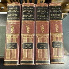 VINTAGE 1959 Illustrated Medical & Health Encyclopedia COMPLETE 4Vol Set picture