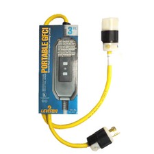 Leviton 66597 3ft Portable Locking GFCI Cord Set 15amp125volt picture