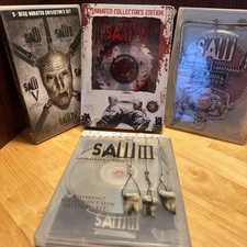 SAW Horror Movie Film Collection 4 Sets 1 Collectors Set Is New Halloween picture