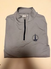 Peter Millar Quarter Zip: Cape Wickham Golf Club Navy/White Large picture