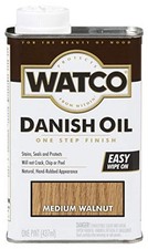 Watco 65951 Danish Oil Wood Finish Stain – Pint – Medium Walnut Natural Brown picture