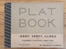 Vintage 1950 Jersey County Illinois Plat Book by the FARM BUREAU General Map picture