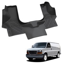 Floor Mat for Chevy Express 2003-2026 Custom TPE Waterproof 1st Row Floor Liner picture