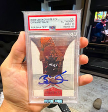 Upper Deck 2006-07 Exquisite Dwyane Wade #21 Hard Signed Auto /225 PSA 95068169 picture