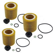 For BMW F20 F30 F10125i 220i 328i 520i N20 N26 3x New Engine Oil Filters Kit US picture
