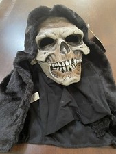 Adult Zagone Studios Hand Made “Grim Reaper” Halloween Mask Moving Mouth M7013 picture