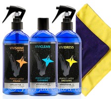 Vivishine Spray Vividress w/Spray & Viviclean & Wipe - by Vivishine Latex Shiner picture