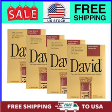 4 pack, David High Protein Bars, Fudge Brownie, 28g Protein picture