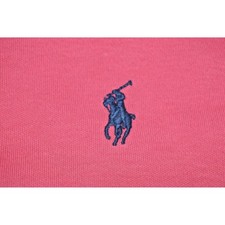 Vintage 90s Polo Ralph Lauren Shirt Mens M Rose Pink Polo Blue Pony Made USA picture