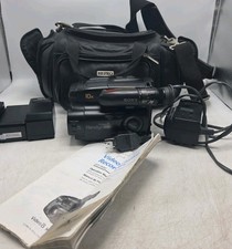 Sony Handycam CCD-TR350E Camcorder Video8 Camera Charger 3 Batteries Tested Work picture