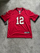 Nike Tom Brady Buccaneers #12 Red Stitched Jersey Men’s Large New With Tags picture