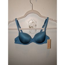ThirdLove 24/7 Classic T-Shirt Bra Blue Women's 34A NWT picture