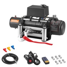 12000LBS Electric Winch 12V 85FT Steel Cable Truck Trailer Towing Off-Road 4WD picture