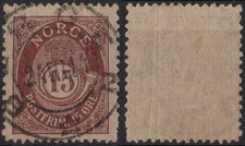 B9-8 Norway 1898-08 NK 78, nicely canc. Bergen 24 III 14 , MI 71, SC #52. picture