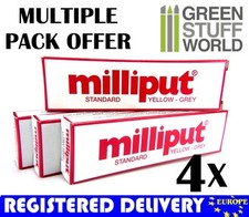 Milliput Yellow Grey (Standard) COMBOx4 packs Milliput Epoxy Putty picture