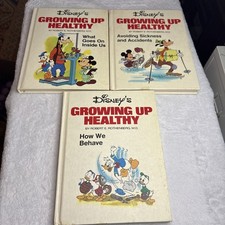 Disney Growing Up Healthy Lot Of 3 Books 1975-1976 Danbury Press Vintage picture