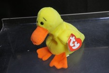 💛 Quackers The Duck 💛 | Ty Beanie Baby | 3rd Gen Hang Tag 1st Gen Tush picture