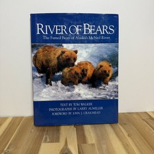 Vintage 90s Voyageur Press River of Bears Alaska Wildlife Book Hardcover Nature picture