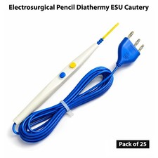 Diathermy ESU Cautery Electrosurgical Pencil with Blade Electrode Pack of 25 Pcs picture