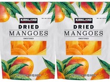 2 Packs Kirkland Signature Dried Mangoes Sweetened (35 OZ) Each, 4.36 lbs Total picture
