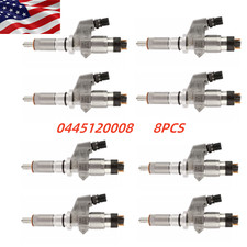0445120008 For Duramax LB7 Bosch Injectors 2001-2004 6.6L Fuel 8Pcs GMC Chevy US picture