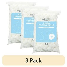 Equate Jumbo Cotton Balls, 400 Count each. (3 Pack) picture