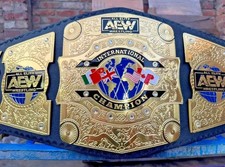 AEW ALL ALITE INTERNATIONAL WORLD CHAMPIONSHIP TITLE BELT REPLICA Metal 4MM picture