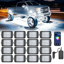 MICTUNING C3 RGBW LED Rock Lights-16 Pods Wireless Control Neon Underglow Lights picture